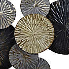 Alternate image 3 for StyleCraft Nobu Layered Circles 36-Inch x 19-Inch Metal Wall Sculpture in Black