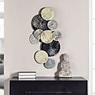 Alternate image 1 for StyleCraft Nobu Layered Circles 36-Inch x 19-Inch Metal Wall Sculpture in Black