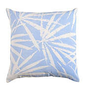 Everhome&trade; Palm Leaf Square Throw Pillow in Light Blue
