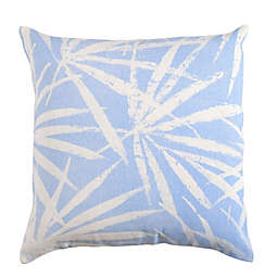 Everhome™ Palm Leaf Square Throw Pillow in Light Blue