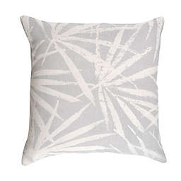 Everhome™ Palm Leaf Square Throw Pillow in Grey