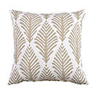 Alternate image 0 for Everhome&trade; Leaf Square Throw Pillow in Tan