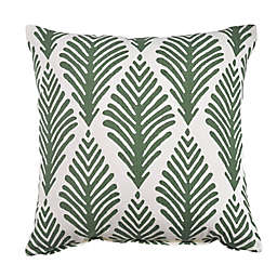 Everhome™ Leaf Square Throw Pillow in Green
