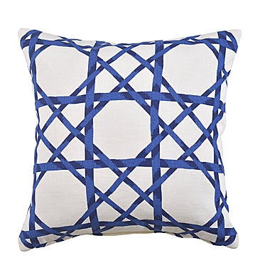 Everhome&trade; Canning Square Throw Pillow in Navy. View a larger version of this product image.