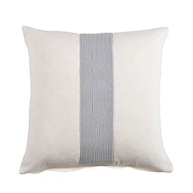 Everhome&trade; Single Stripe Square Throw Pillow in Grey. View a larger version of this product image.