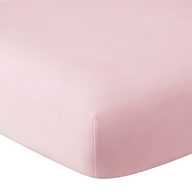 UGG&reg; Damietta Fitted Crib Sheet in Pink Shell. View a larger version of this product image.