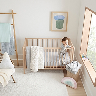 UGG&reg; Damietta  Fitted Crib Sheet in Grey Heather. View a larger version of this product image.
