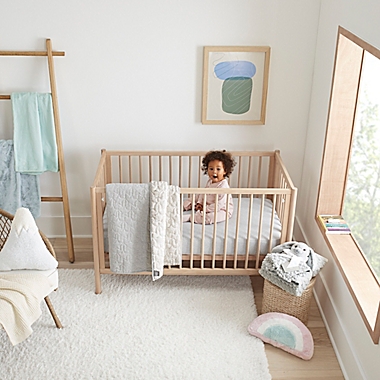 UGG&reg; Damietta  Fitted Crib Sheet in Grey Heather. View a larger version of this product image.
