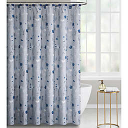 VCNY Home Begonia 13-Piece Shower Curtain Set in Grey