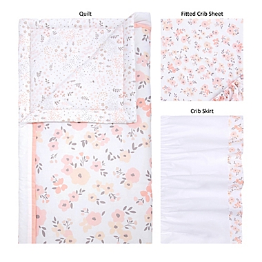 Trend Lab&reg; Blush Floral Nursery Bedding Collection. View a larger version of this product image.