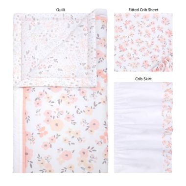 Trend Lab&reg; Blush Floral Nursery Bedding Collection. View a larger version of this product image.