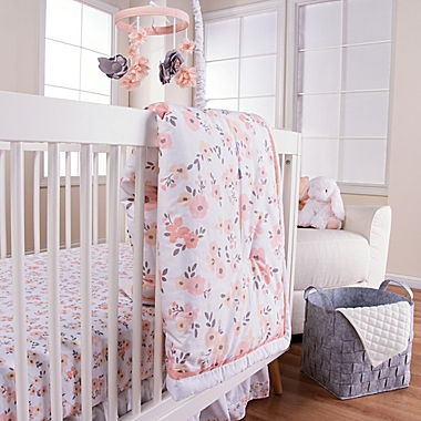 Trend Lab&reg; Blush Floral Nursery Bedding Collection. View a larger version of this product image.