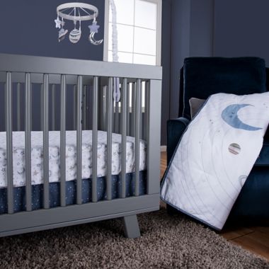Trend Lab&reg; Celestial Space 3-Piece Crib Bedding Set in Navy. View a larger version of this product image.