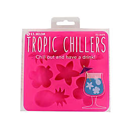 U.S. Jaclean Tropic Chillers Silicone Ice Cube Tray in Pink