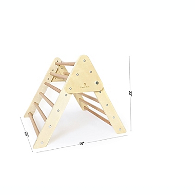 Cassarokids Foldable Climbing Triangle in Natural. View a larger version of this product image.