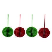 H for Happy&trade; 5.5-Inch Paper Ball Ornaments (Set of 4)