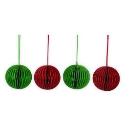 H for Happy™ 5.5-Inch Paper Ball Ornaments (Set of 4)