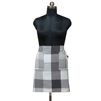 Bee &amp; Willow&trade; Half Tonal Check Apron in Grey