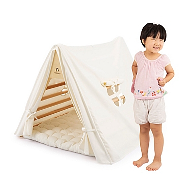 Cassarokids&reg; Large Wooden Foldable Climbing Triangle in Natural. View a larger version of this product image.