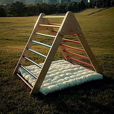 Cassarokids&reg; Large Wooden Foldable Climbing Triangle. View a larger version of this product image.