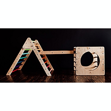 Cassarokids&reg; Large Wooden Foldable Climbing Triangle. View a larger version of this product image.