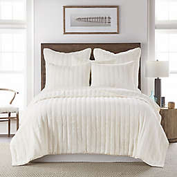 Levtex Home Faux Fur Full/Queen Quilt in Ivory