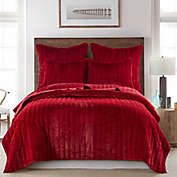 Levtex Home Faux Fur Full/Queen Quilt in Red