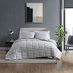 Kenneth Cole New York® Houndstooth Plaid 3-Piece Down Alternative Full/Queen Comforter Set