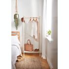 Alternate image 4 for Squared Away&trade; Metal Garment Rack with Storage Base in Coconut Milk