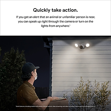 Google Nest Cam (Wired) with Floodlight. View a larger version of this product image.
