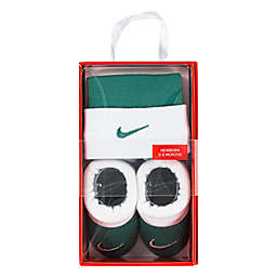 Nike® Size 0-6M 2-Piece Hat and Bootie Set