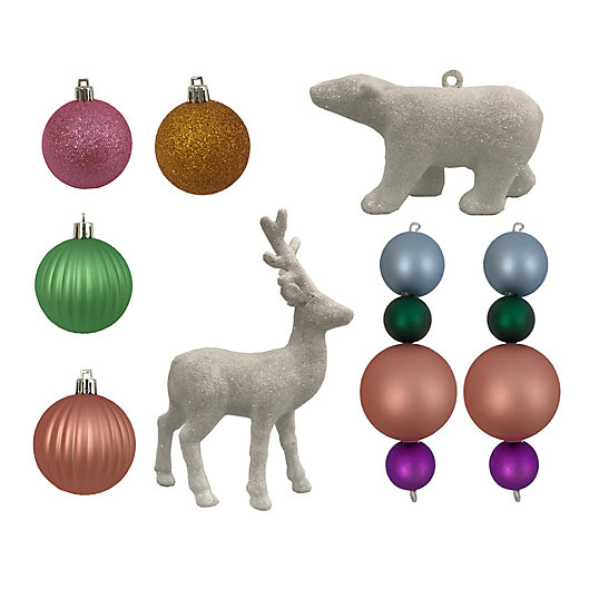 Alternate image 1 for H for Happy™ Figural Animal Ornaments (Set of 8)