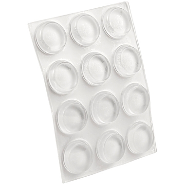 Waxman 1/2-Inch Round Clear Self-Stick Heavy Duty Bumpers (12-Pack). View a larger version of this product image.
