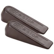 Waxman&reg; 2-Pack Reusable Multi-Surface Doorstop in Walnut