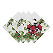 Laural Home&reg; Christmas Trimmings Napkins in White (Set of 4)