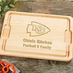 NFL Kansas City Chiefs Personalized 12-Inch x 17-Inch Maple Cutting Board