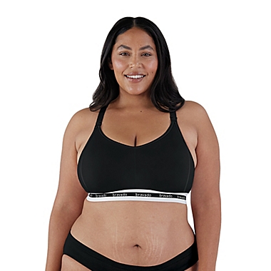 Bravado Designs Small Original Extended Cup Nursing Bra in Black. View a larger version of this product image.
