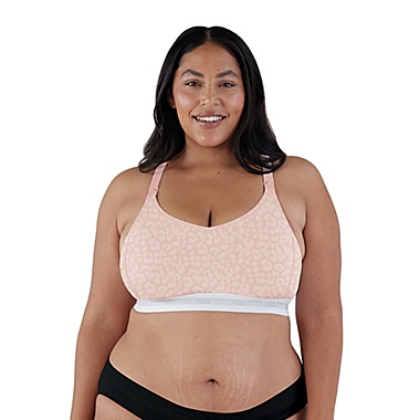 Bravado Designs Small Original Extended Cup Nursing Bra in Pink Leopard. View a larger version of this product image.