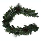 Alternate image 0 for Bee &amp; Willow&trade; 6-Foot Pine Cone and Berry LED Garland in Green/White