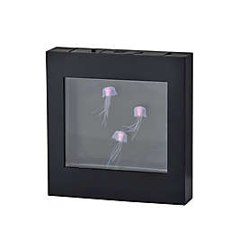 Adesso Moving Jellyfish Light Box Table Lamp in Black