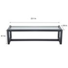 Alternate image 2 for Studio 3B&trade; Mercer Wall Shelf with Towel Bar in Black