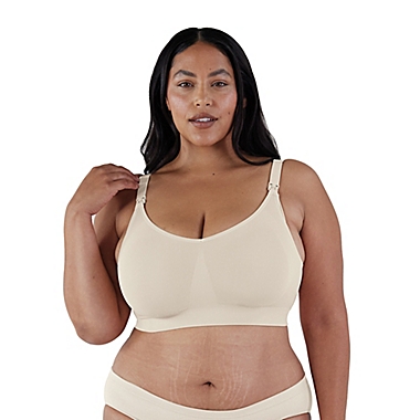 Bravado Designs Medium Body Silk Seamless Nursing Bra in Antique White. View a larger version of this product image.
