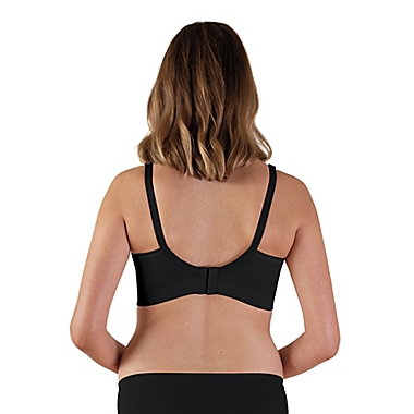 Bravado Designs Small Body Silk Seamless Nursing Bra in Black. View a larger version of this product image.