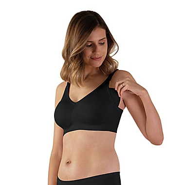Bravado Designs Large Body Silk Seamless Nursing Bra in Black. View a larger version of this product image.