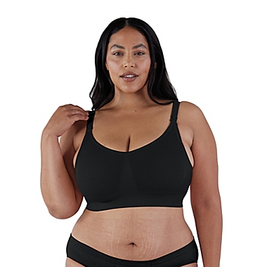 Bravado Designs Medium Body Silk Seamless Nursing Bra in Black. View a larger version of this product image.