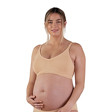 Bravado Designs Small Body Silk Seamless Nursing Bra in Tan. View a larger version of this product image.