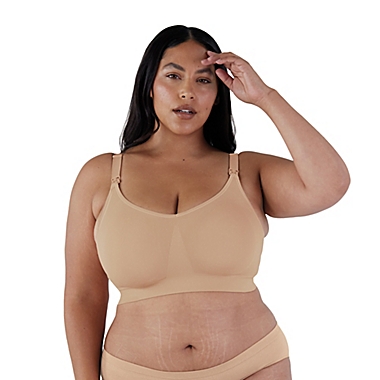 Bravado Designs Small Body Silk Seamless Nursing Bra in Tan. View a larger version of this product image.