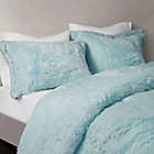 Alternate image 4 for CosmoLiving Cleo 3-Piece Ombre Shaggy Fur Full/Queen Comforter Set in Teal