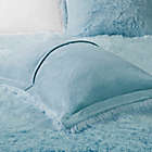 Alternate image 5 for CosmoLiving Cleo 3-Piece Ombre Shaggy Fur King Comforter Set in Teal