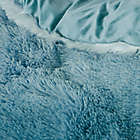 Alternate image 6 for CosmoLiving Cleo 3-Piece Ombre Shaggy Fur Full/Queen Comforter Set in Teal